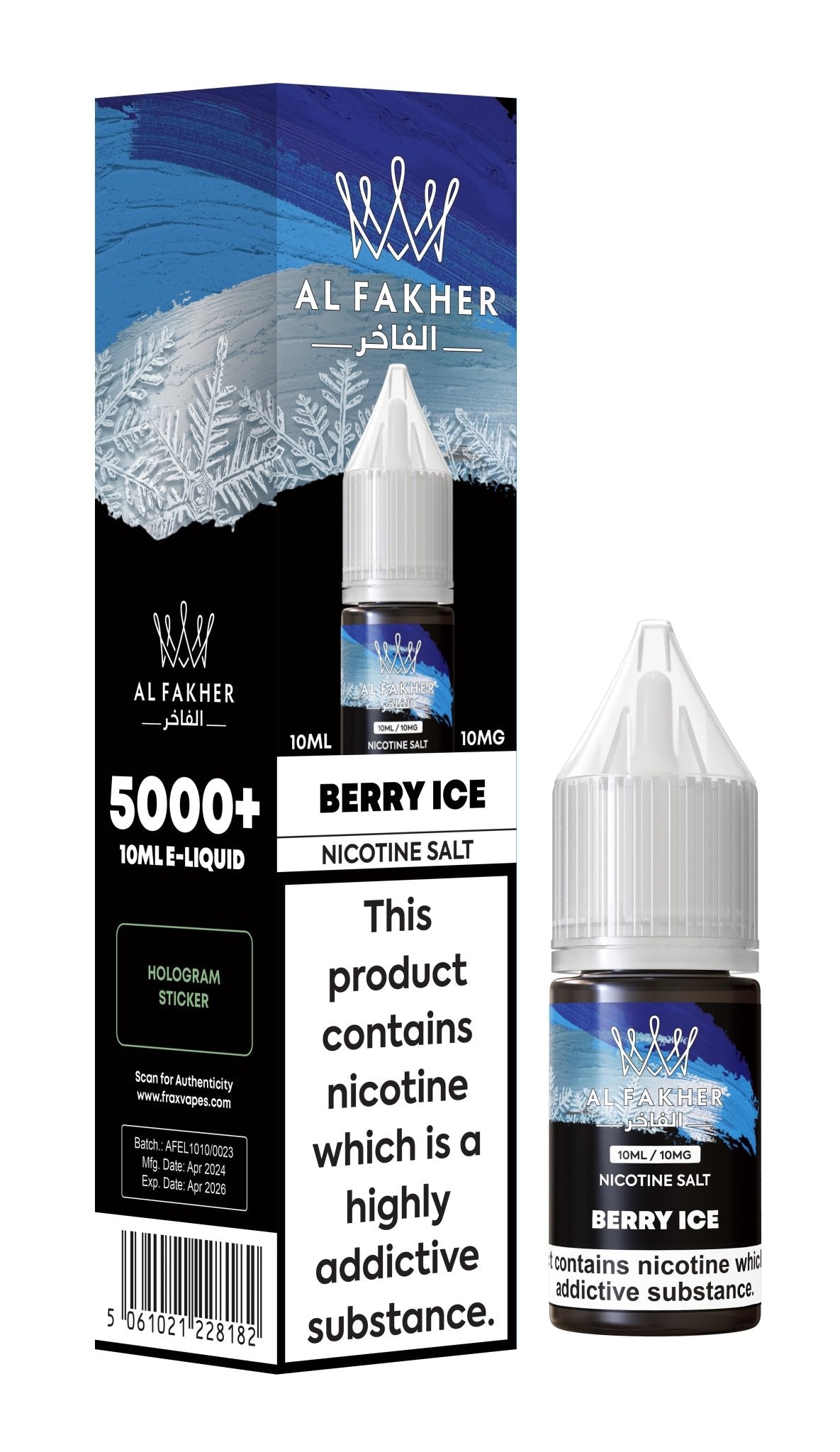 Al Fakher Nic Salt 10ml E-Liquid Box of 10 - Wolfvapes.co.uk-Berry Ice