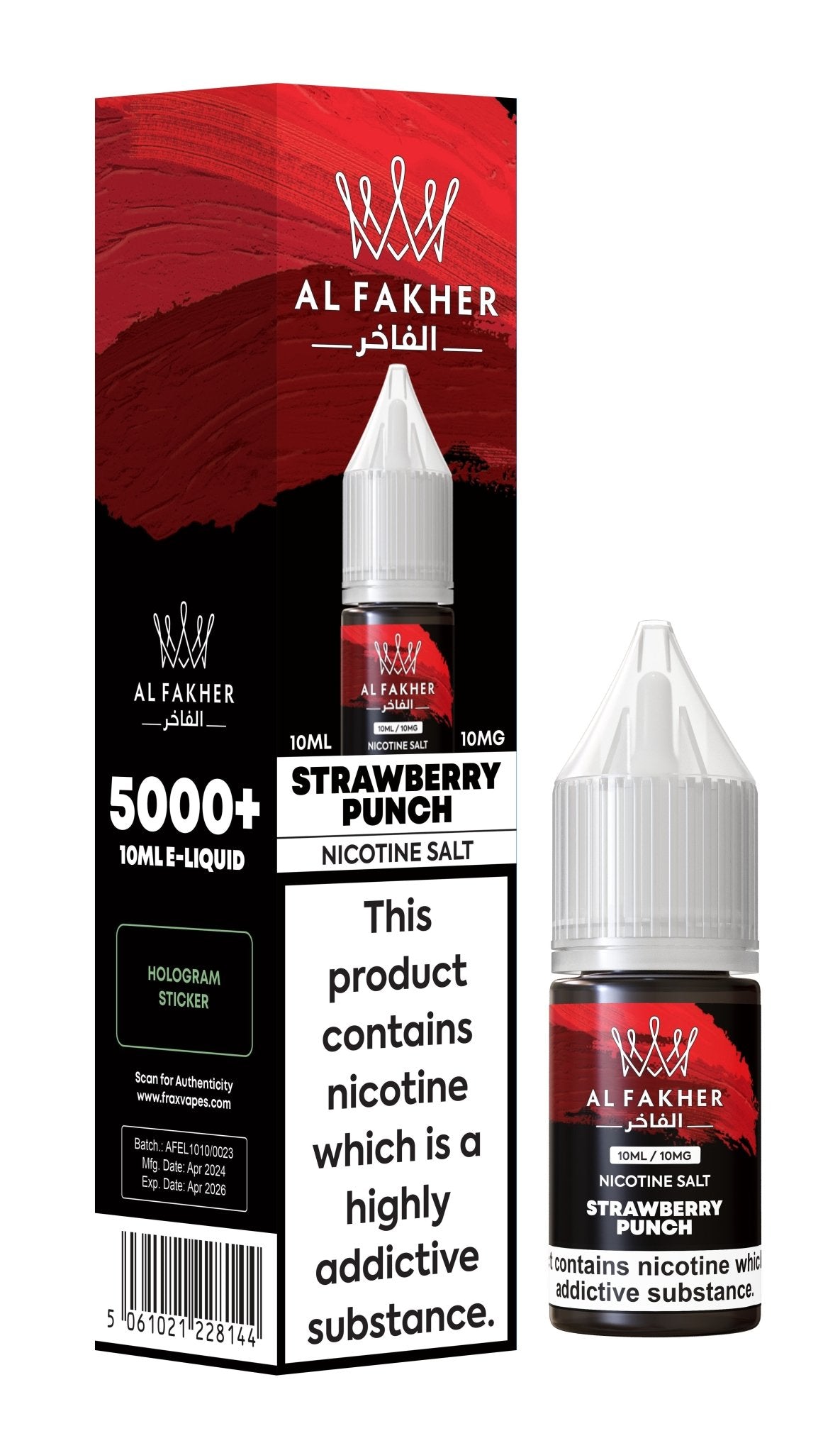 Al Fakher Nic Salt 10ml E-Liquid Box of 10 - Wolfvapes.co.uk-Strawberry Punch