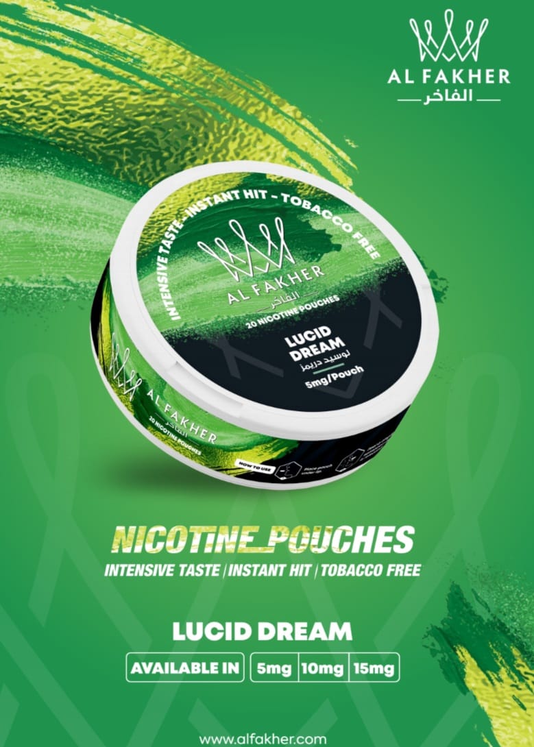 Al Fakher Nicotine Pouches - Pack of 5 - Wolfvapes.co.uk-Lucid Dream