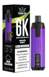 Al Fakher Supermax 6000 Puffs Disposable Vape Pod Kit - Wolfvapes.co.uk-Grape Mint