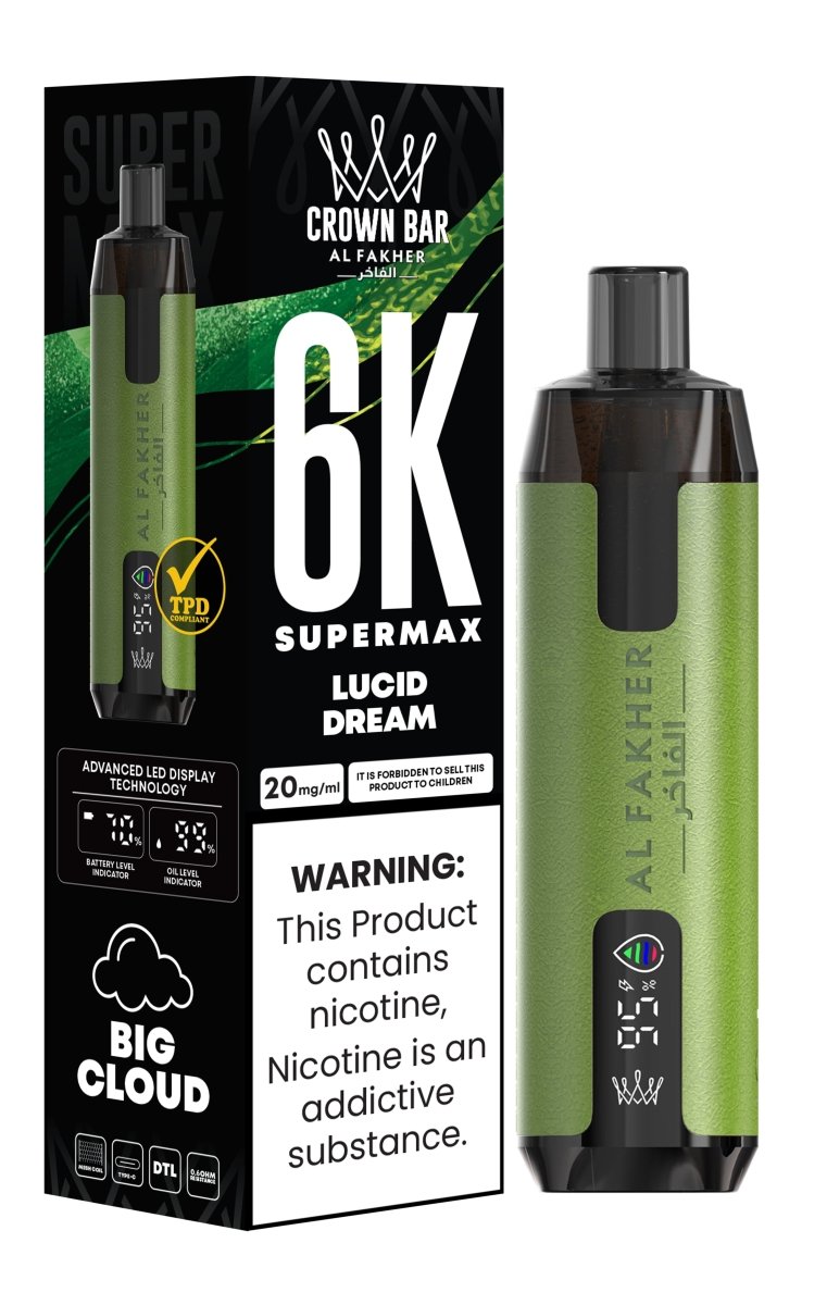 Al Fakher Supermax 6000 Puffs Disposable Vape Pod Kit - Wolfvapes.co.uk-Lucid Dream