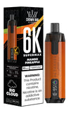 Al Fakher Supermax 6000 Puffs Disposable Vape Pod Kit - Wolfvapes.co.uk-Mango Pineapple