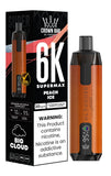 Al Fakher Supermax 6000 Puffs Disposable Vape Pod Kit - Wolfvapes.co.uk-Peach Ice