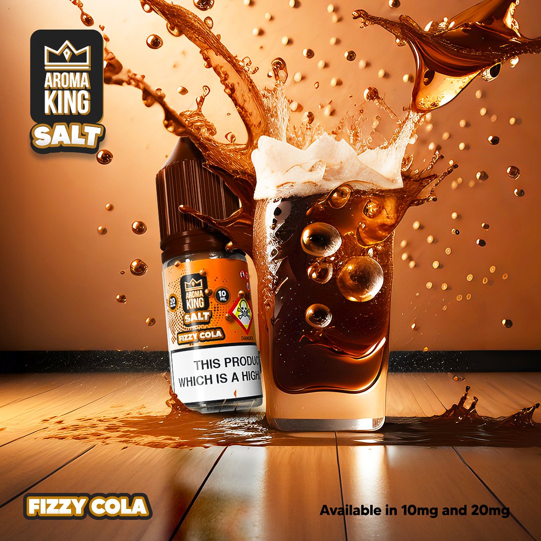 Aroma King Nic Salts 10ml E - liquids - Box of 10 - Wolfvapes.co.uk - Fizzy Cola