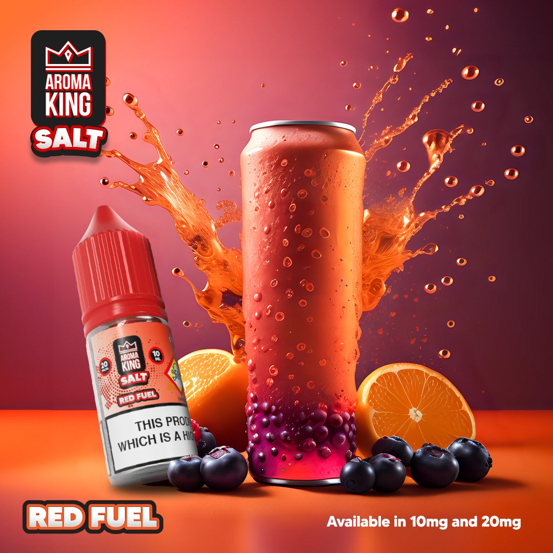 Aroma King Nic Salts 10ml E - liquids - Box of 10 - Wolfvapes.co.uk - Red Fuel