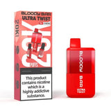 Bloody Bar Ultra Twist 20000 Disposable Vape - Wolfvapes.co.uk - Strawberry Watermelon Bubblegum/Watermelon Ice *New*