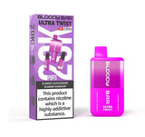 Bloody Bar Ultra Twist 20000 Puffs Disposable Vape Box of 5 - Wolfvapes.co.uk - Cherry Ice/Strawberry Raspberry