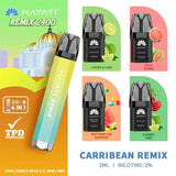 buy 4 in 1 Hayati Remix 2400 Puffs Disposable Vape Pod Kit - Box of 5 at Wolfvapes.co.uk