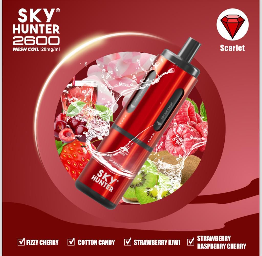 buy 4 in 1 Sky Hunter 2600 Puffs Vape Pod Kit at Wolfvapes.co.uk
