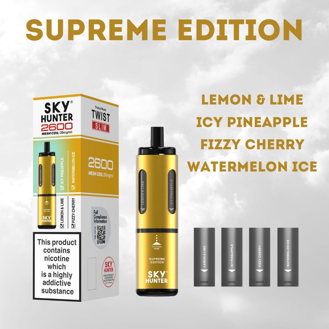 buy 4 in 1 Sky Hunter 2600 Puffs Vape Pod Kit at Wolfvapes.co.uk