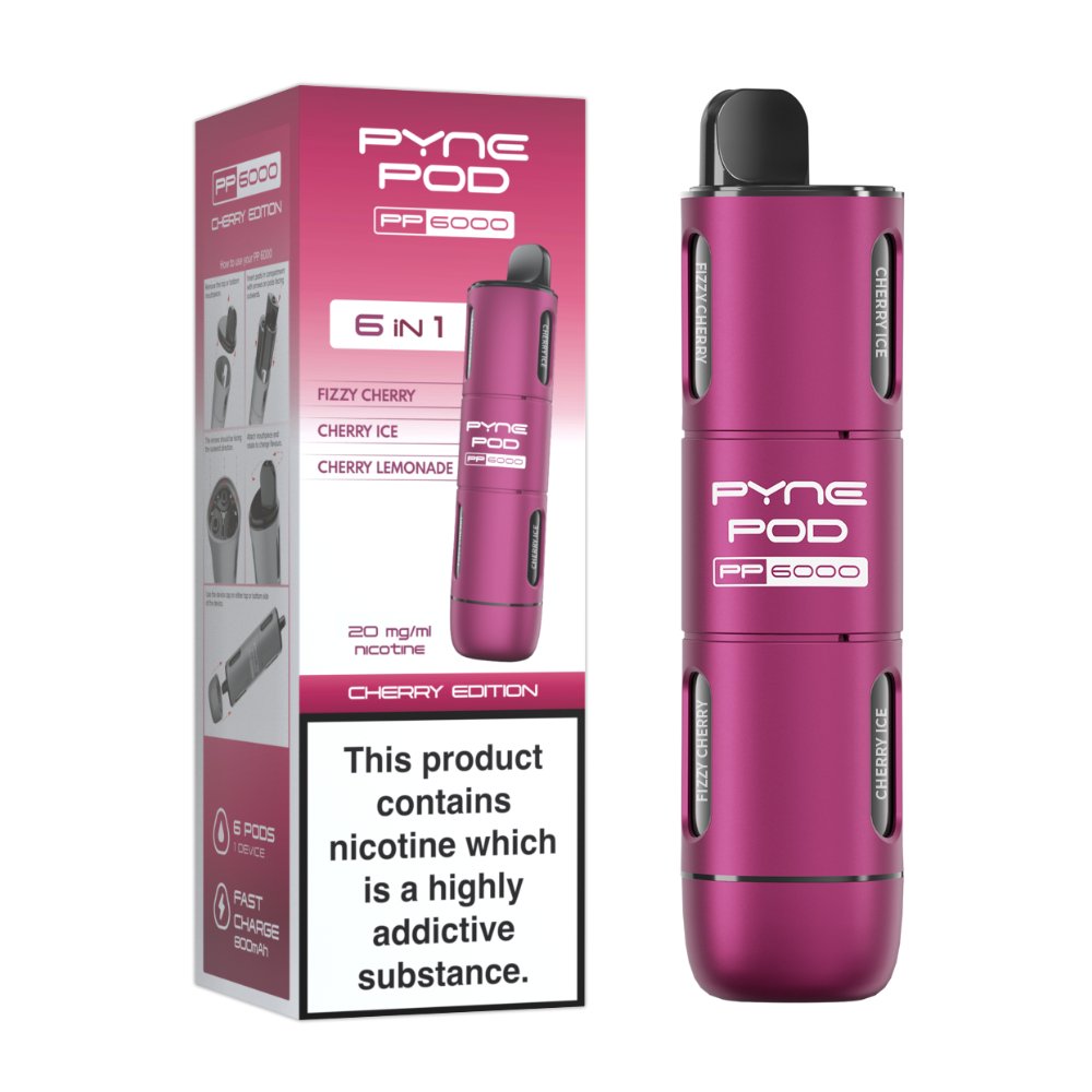 buy 6 In 1 Pyne Pod PP6000 Vape Pod Kit at Wolfvapes.co.uk