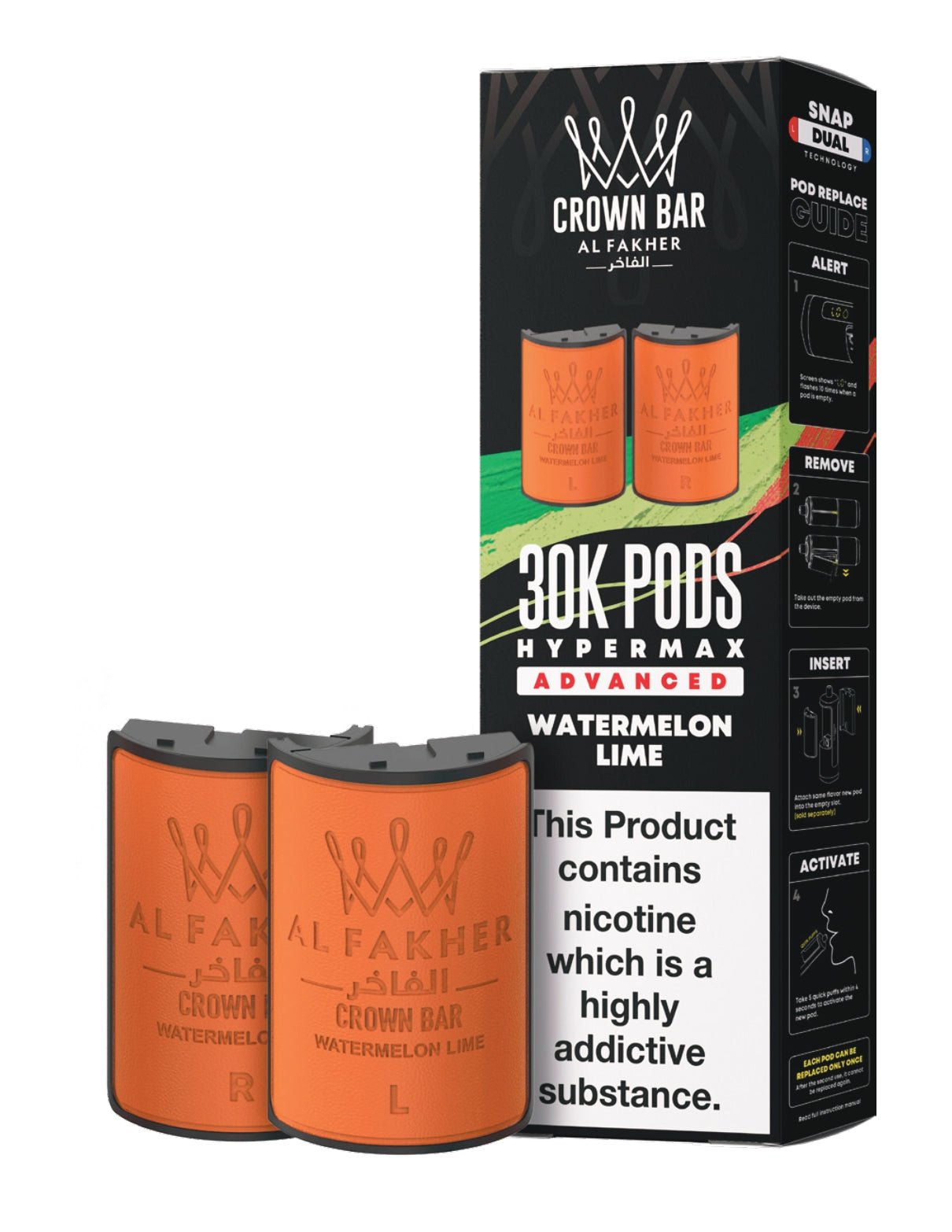 buy Al Fakher 30k Hypermax Refill Replacement Pods Pack of 5 at Wolfvapes.co.uk