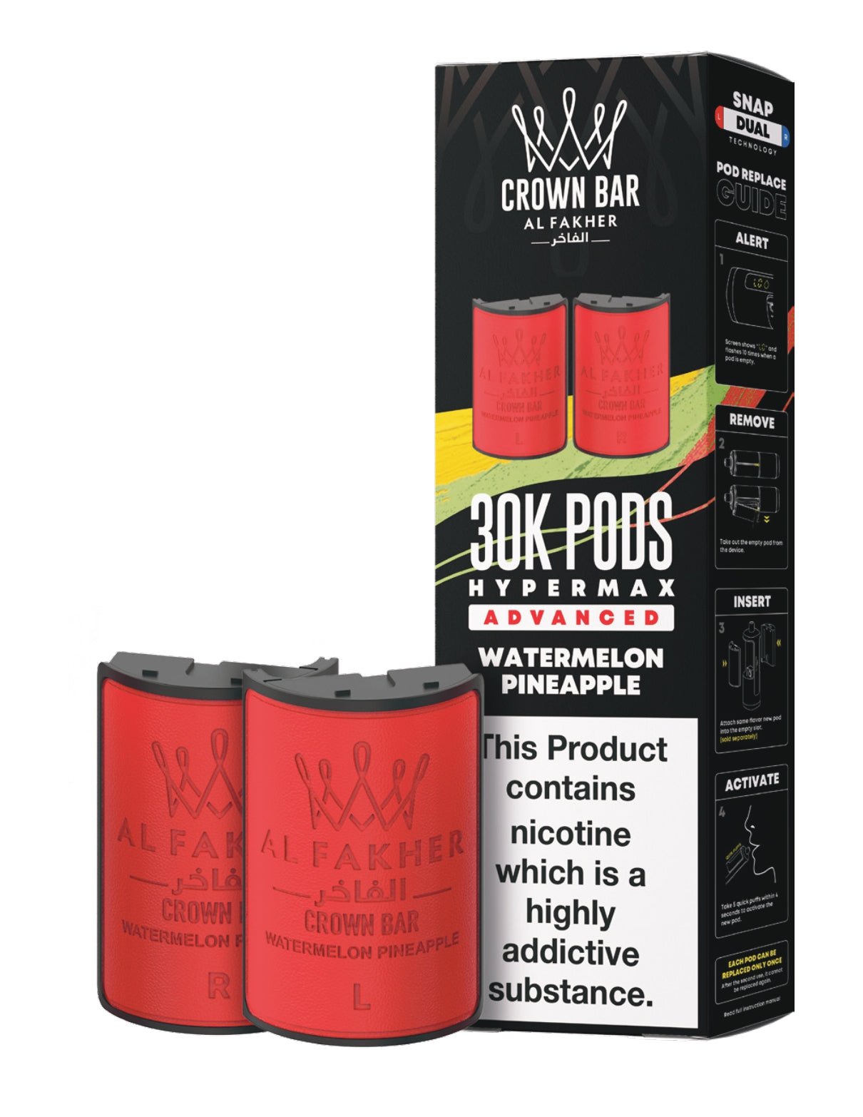 buy Al Fakher 30k Hypermax Refill Replacement Pods Pack of 5 at Wolfvapes.co.uk