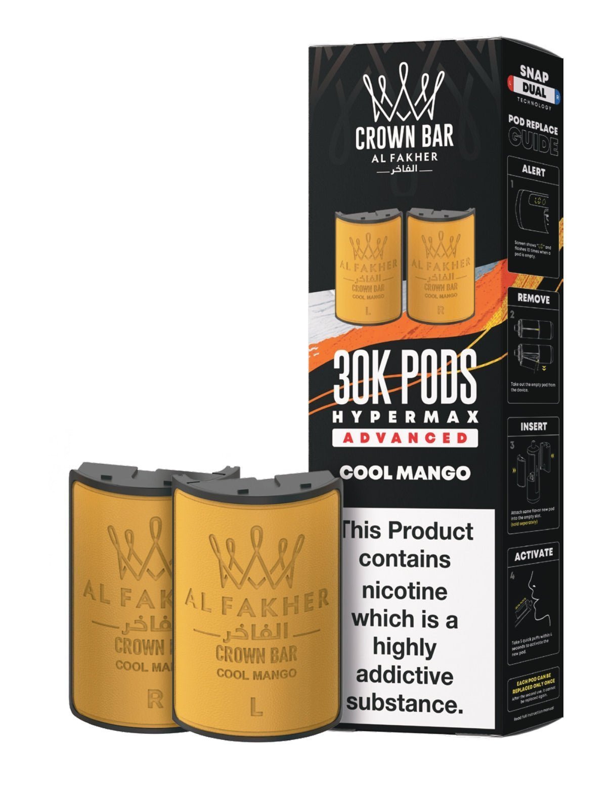 buy Al Fakher 30k Hypermax Refill Replacement Pods Pack of 5 at Wolfvapes.co.uk