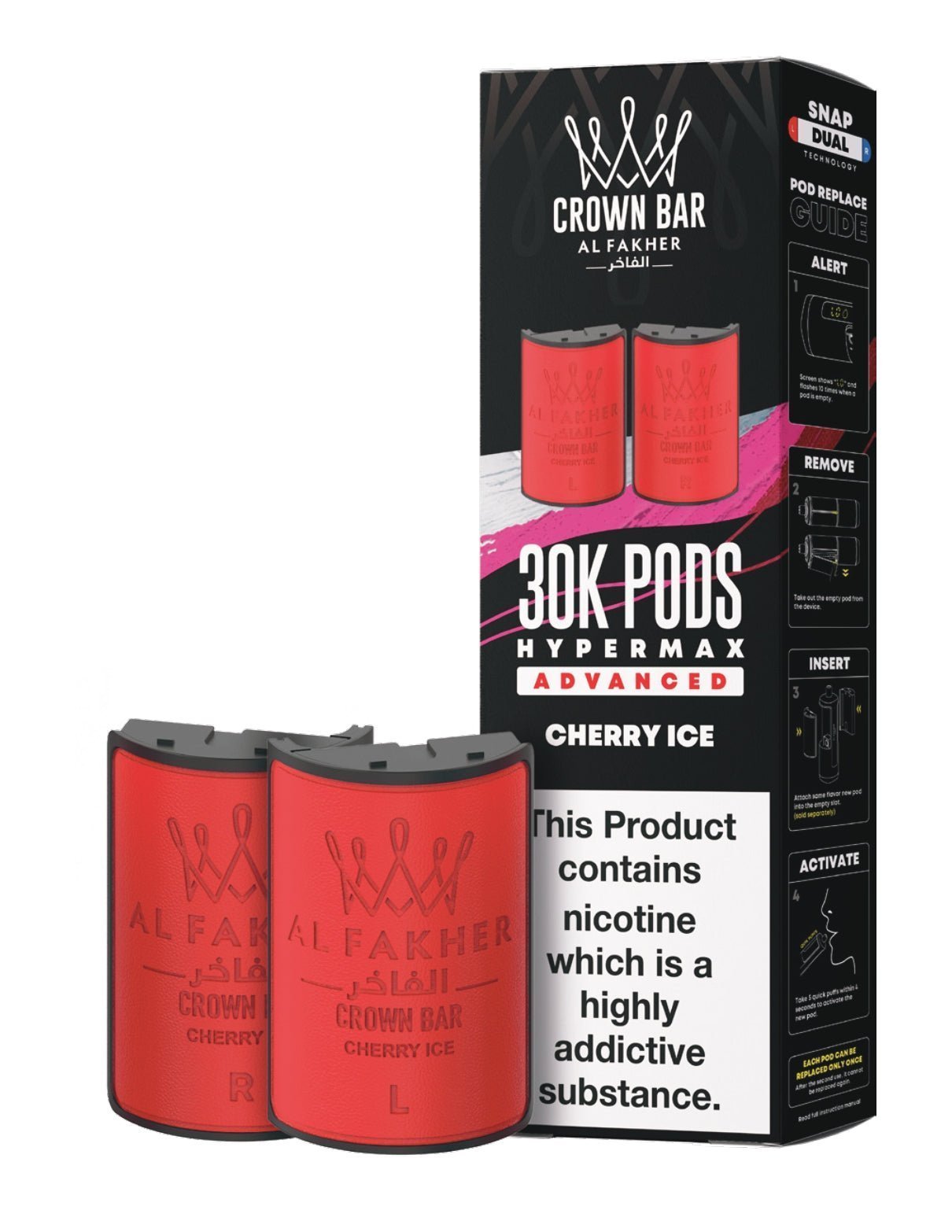 buy Al Fakher 30k Hypermax Refill Replacement Pods Pack of 5 at Wolfvapes.co.uk