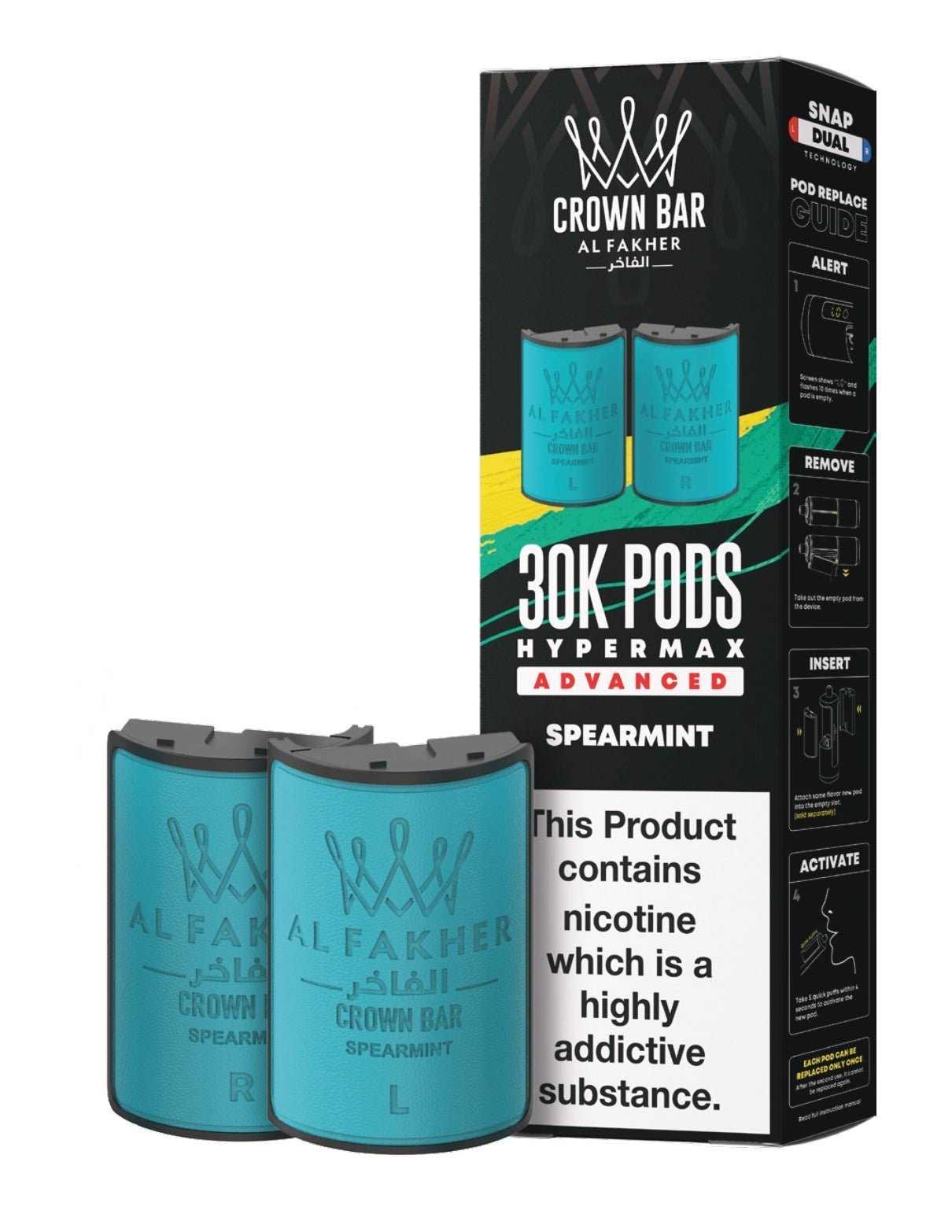 buy Al Fakher 30k Hypermax Refill Replacement Pods Pack of 5 at Wolfvapes.co.uk