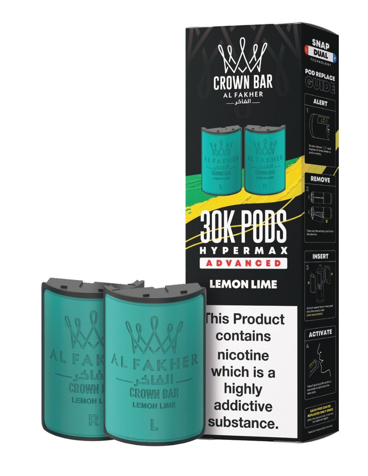 buy Al Fakher 30k Hypermax Refill Replacement Pods Pack of 5 at Wolfvapes.co.uk