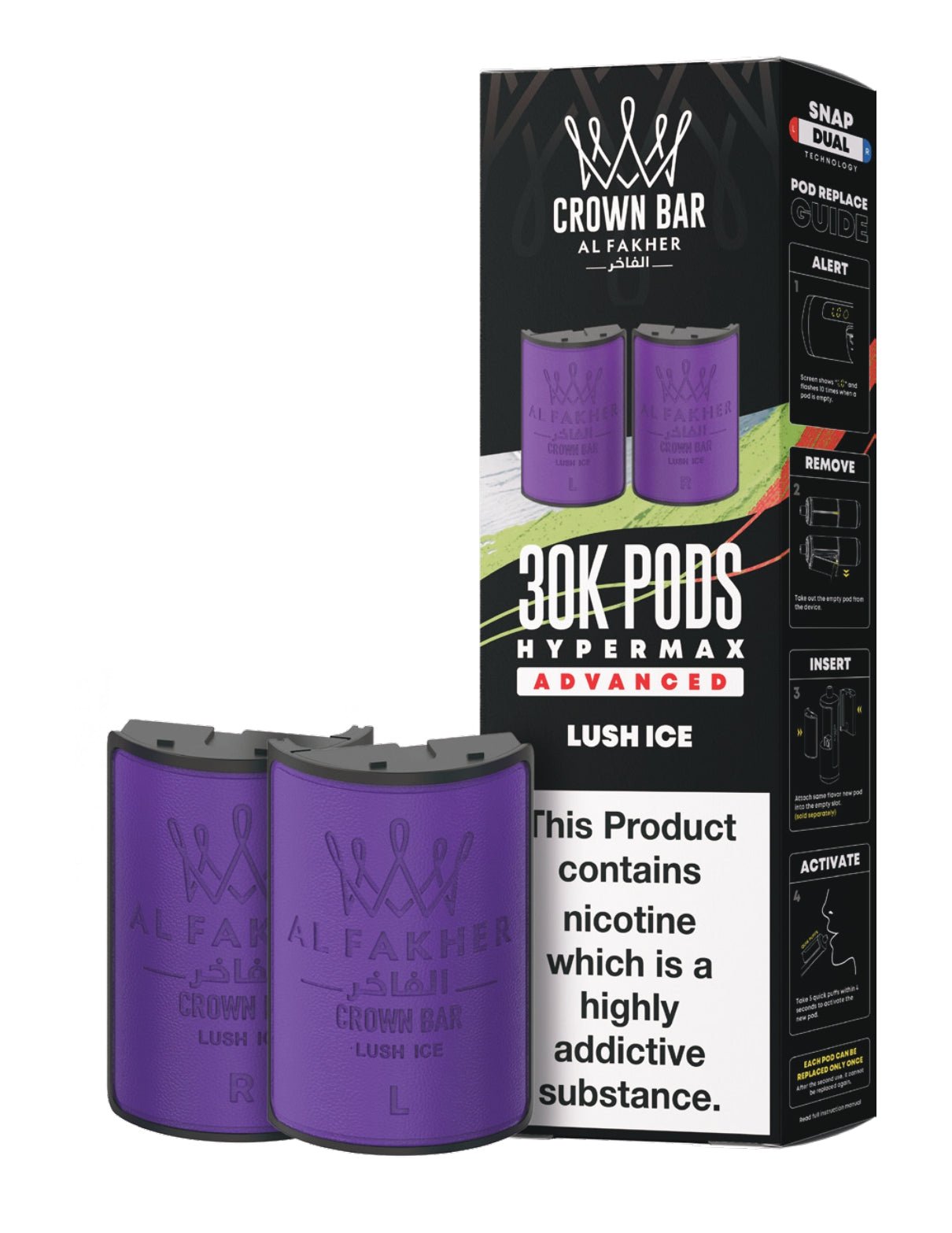 buy Al Fakher 30k Hypermax Refill Replacement Pods Pack of 5 at Wolfvapes.co.uk