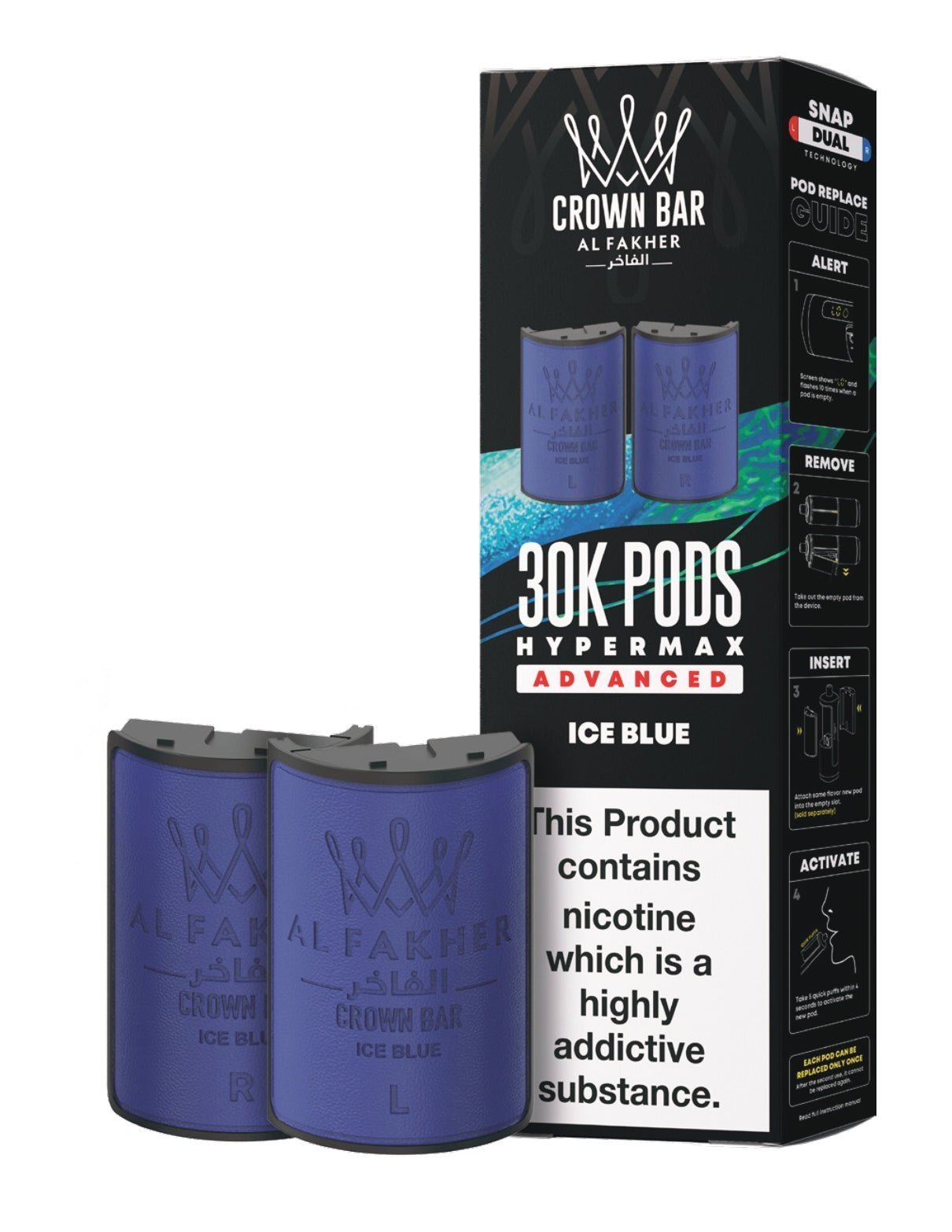 buy Al Fakher 30k Hypermax Refill Replacement Pods Pack of 5 at Wolfvapes.co.uk