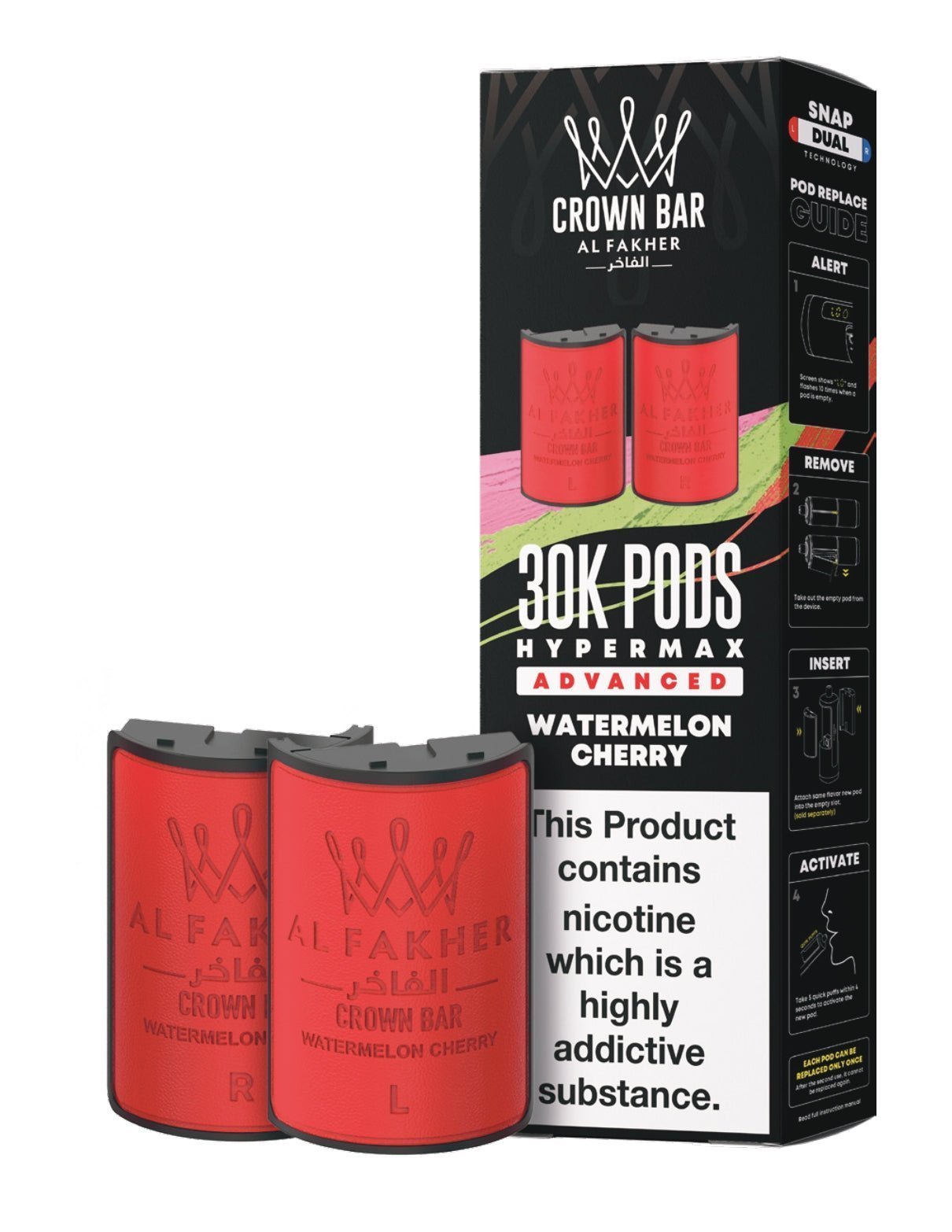buy Al Fakher 30k Hypermax Refill Replacement Pods Pack of 5 at Wolfvapes.co.uk