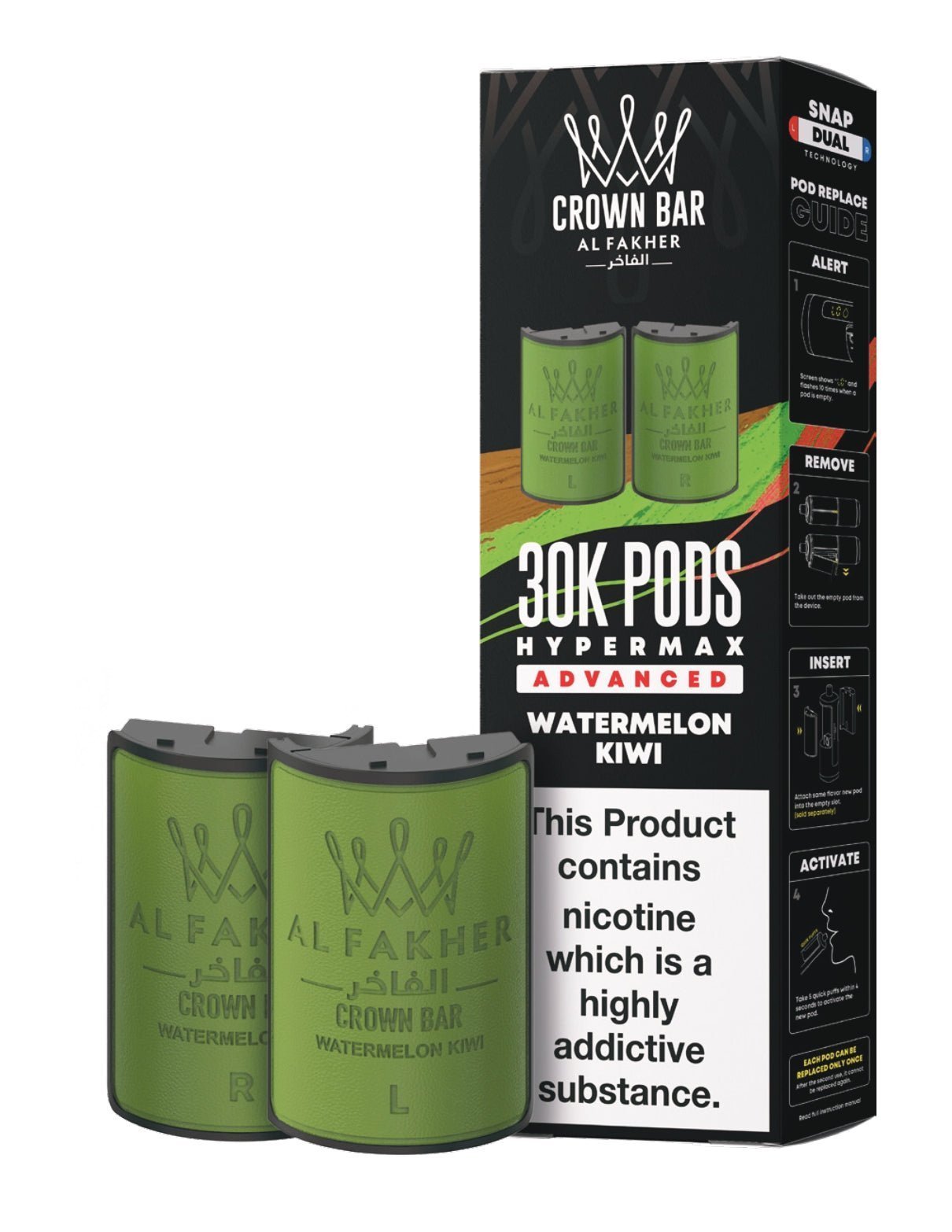 buy Al Fakher 30k Hypermax Refill Replacement Pods Pack of 5 at Wolfvapes.co.uk
