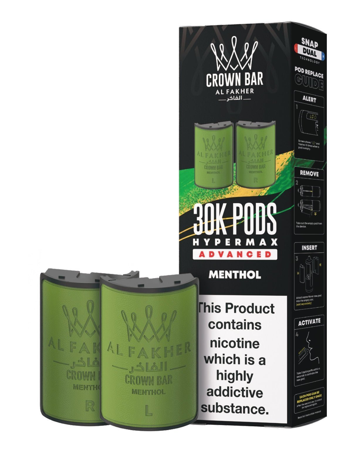 buy Al Fakher 30k Hypermax Refill Replacement Pods Pack of 5 at Wolfvapes.co.uk