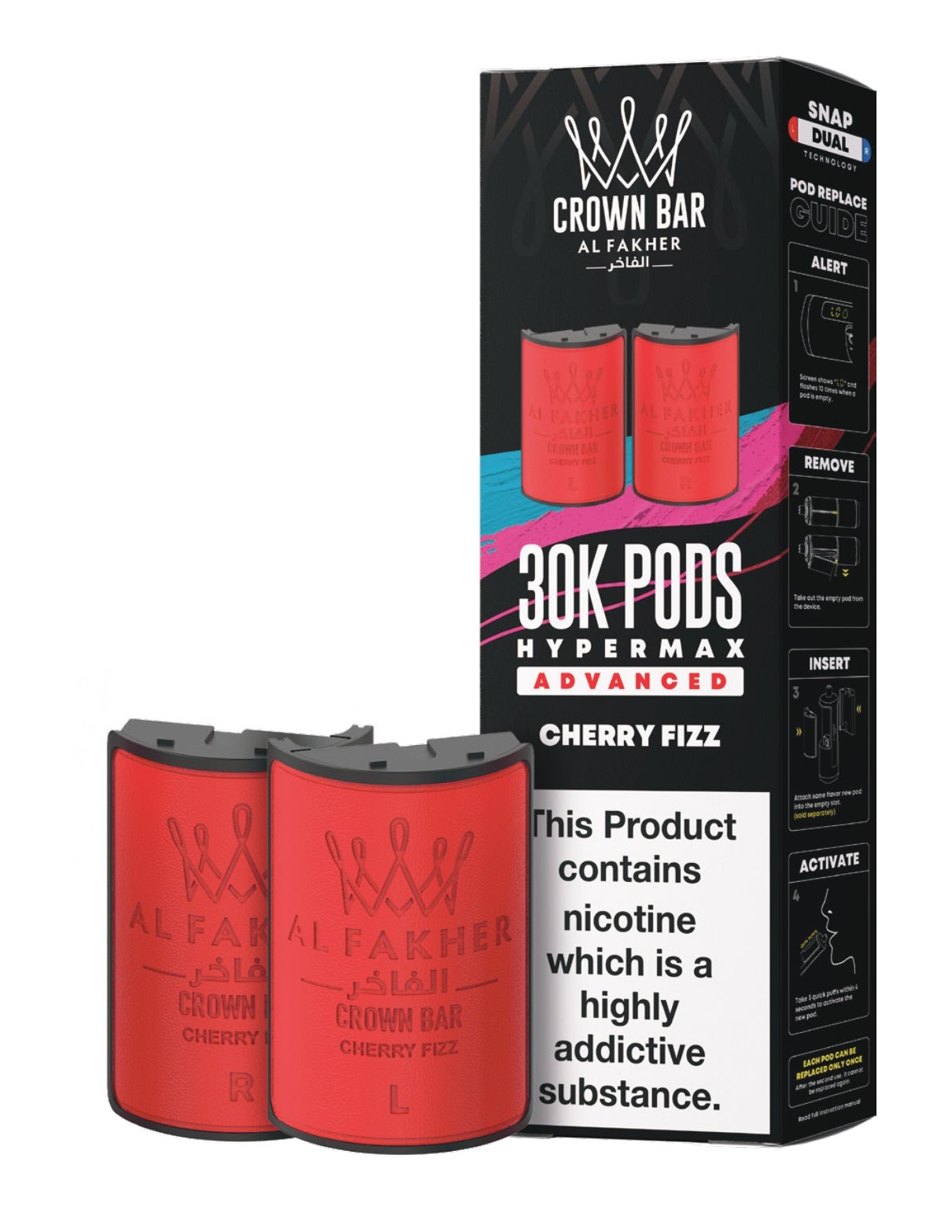 buy Al Fakher 30k Hypermax Refill Replacement Pods Pack of 5 at Wolfvapes.co.uk