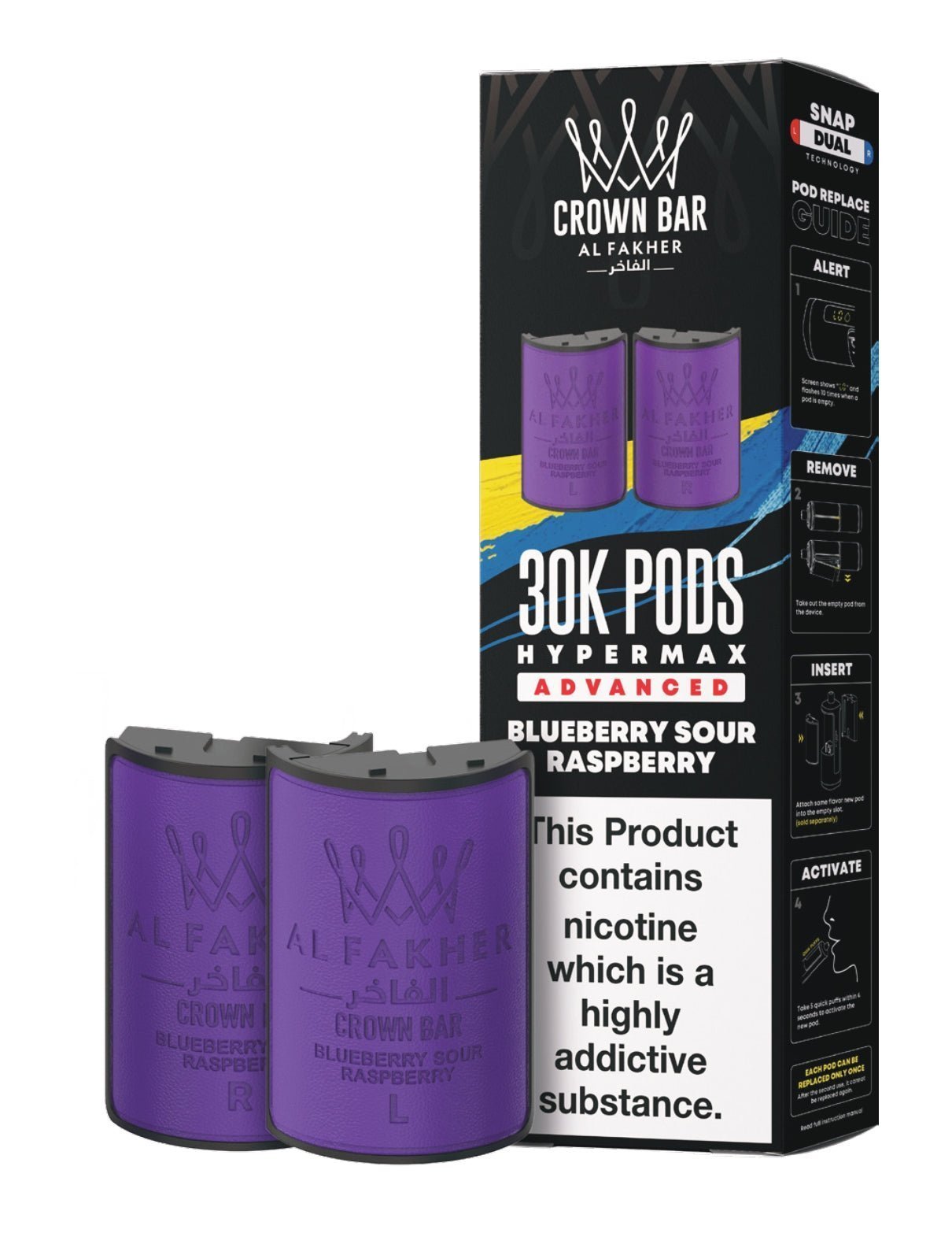 buy Al Fakher 30k Hypermax Refill Replacement Pods Pack of 5 at Wolfvapes.co.uk