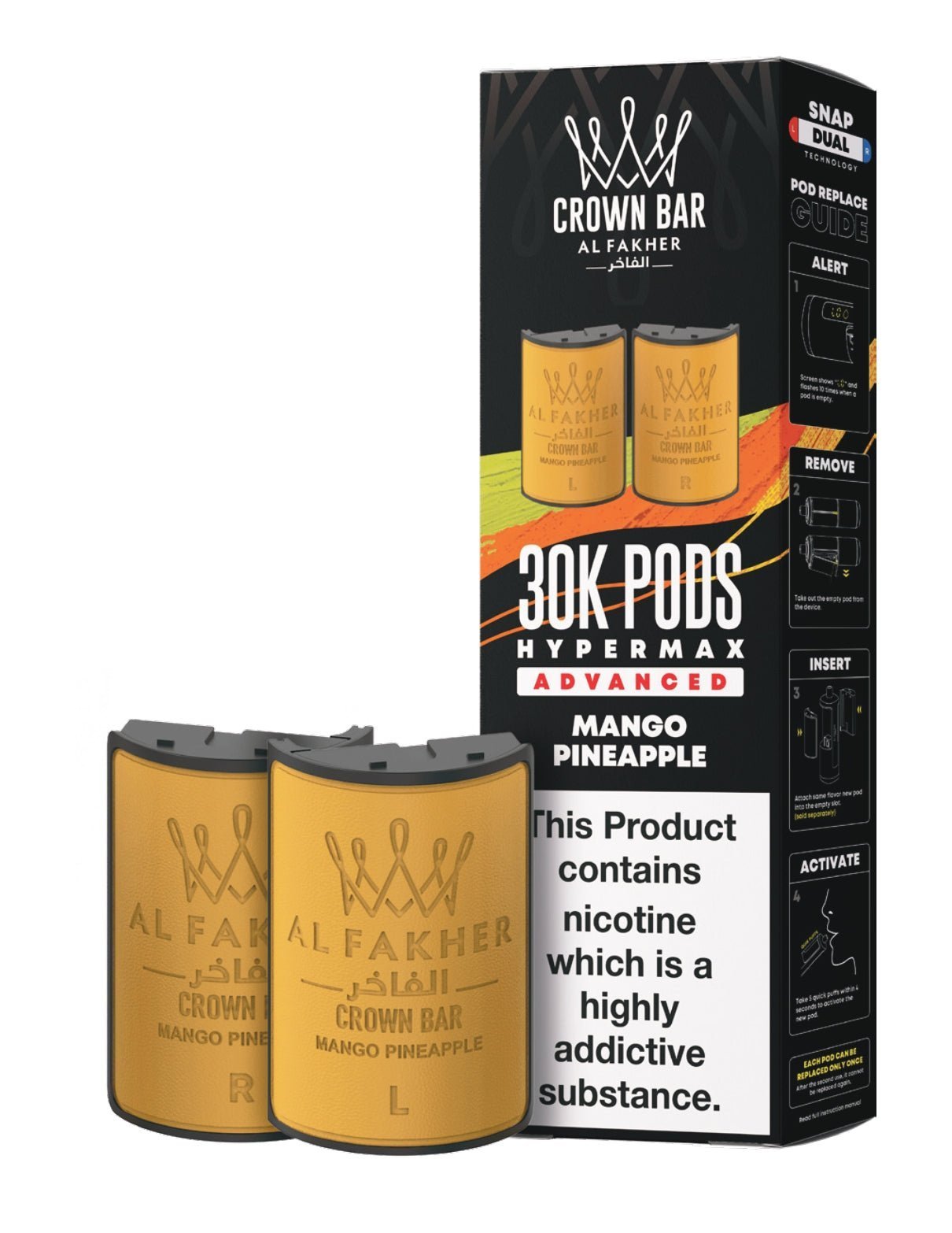 buy Al Fakher 30k Hypermax Refill Replacement Pods Pack of 5 at Wolfvapes.co.uk