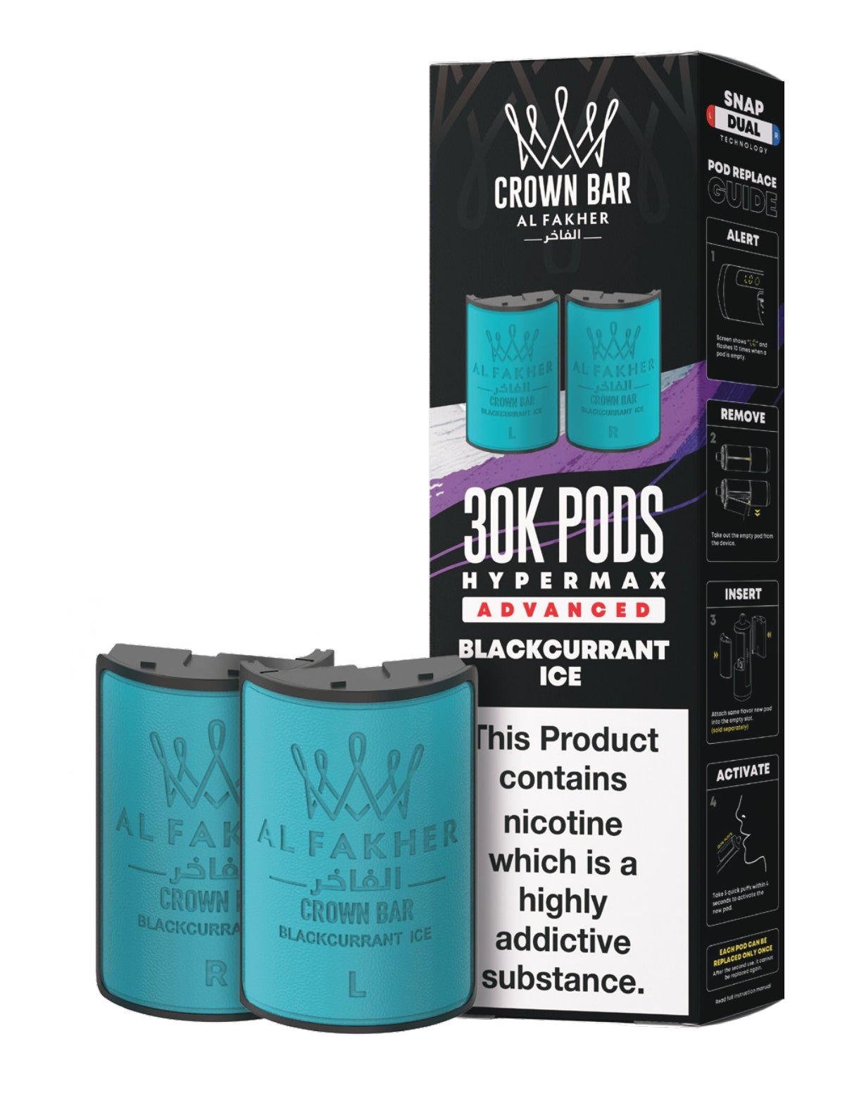 buy Al Fakher 30k Hypermax Refill Replacement Pods Pack of 5 at Wolfvapes.co.uk