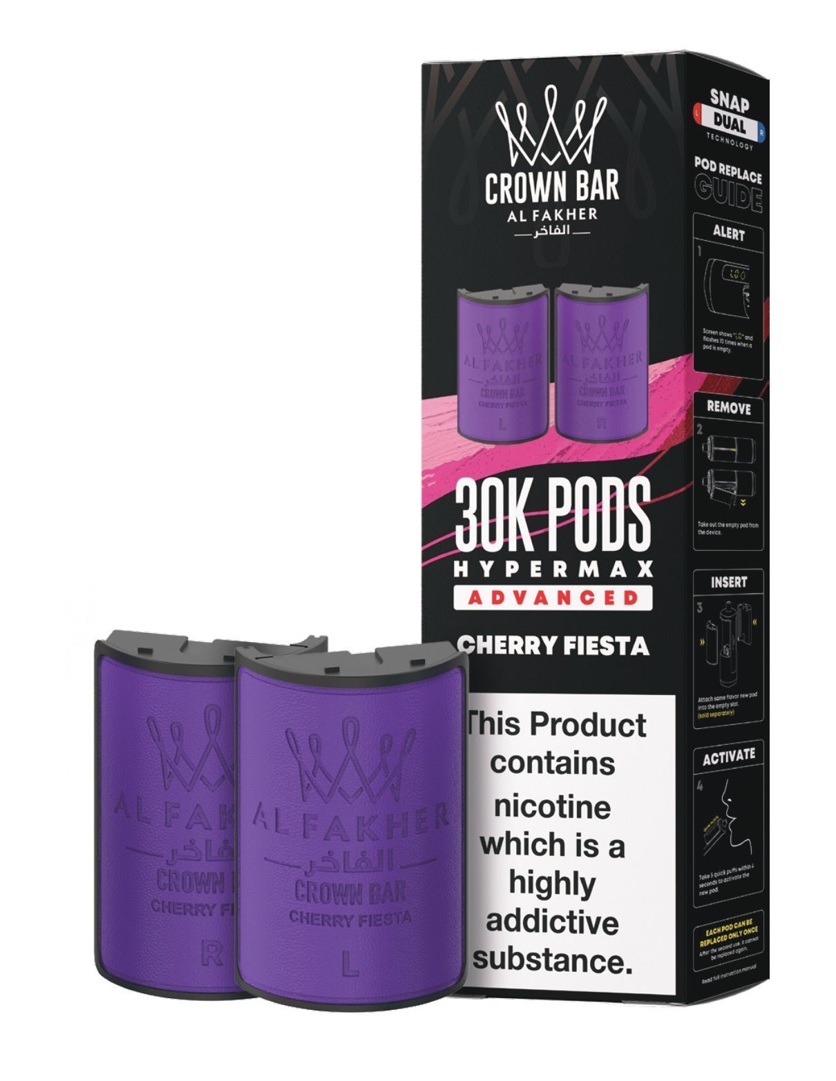 buy Al Fakher 30k Hypermax Refill Replacement Pods Pack of 5 at Wolfvapes.co.uk