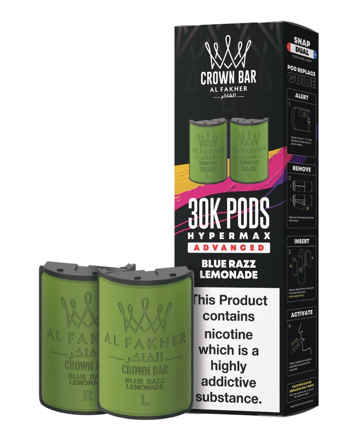 buy Al Fakher 30k Hypermax Refill Replacement Pods Pack of 5 at Wolfvapes.co.uk
