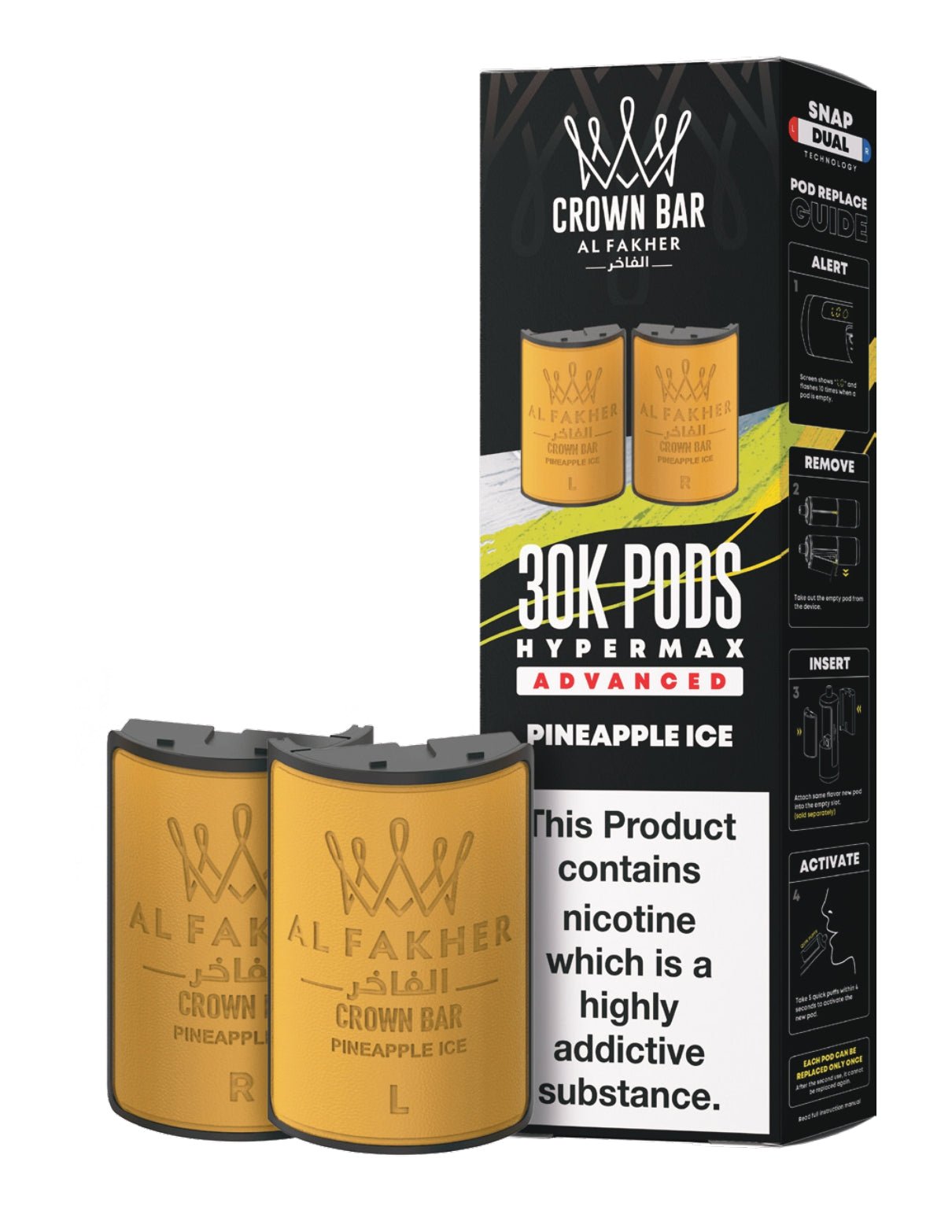 buy Al Fakher 30k Hypermax Refill Replacement Pods Pack of 5 at Wolfvapes.co.uk