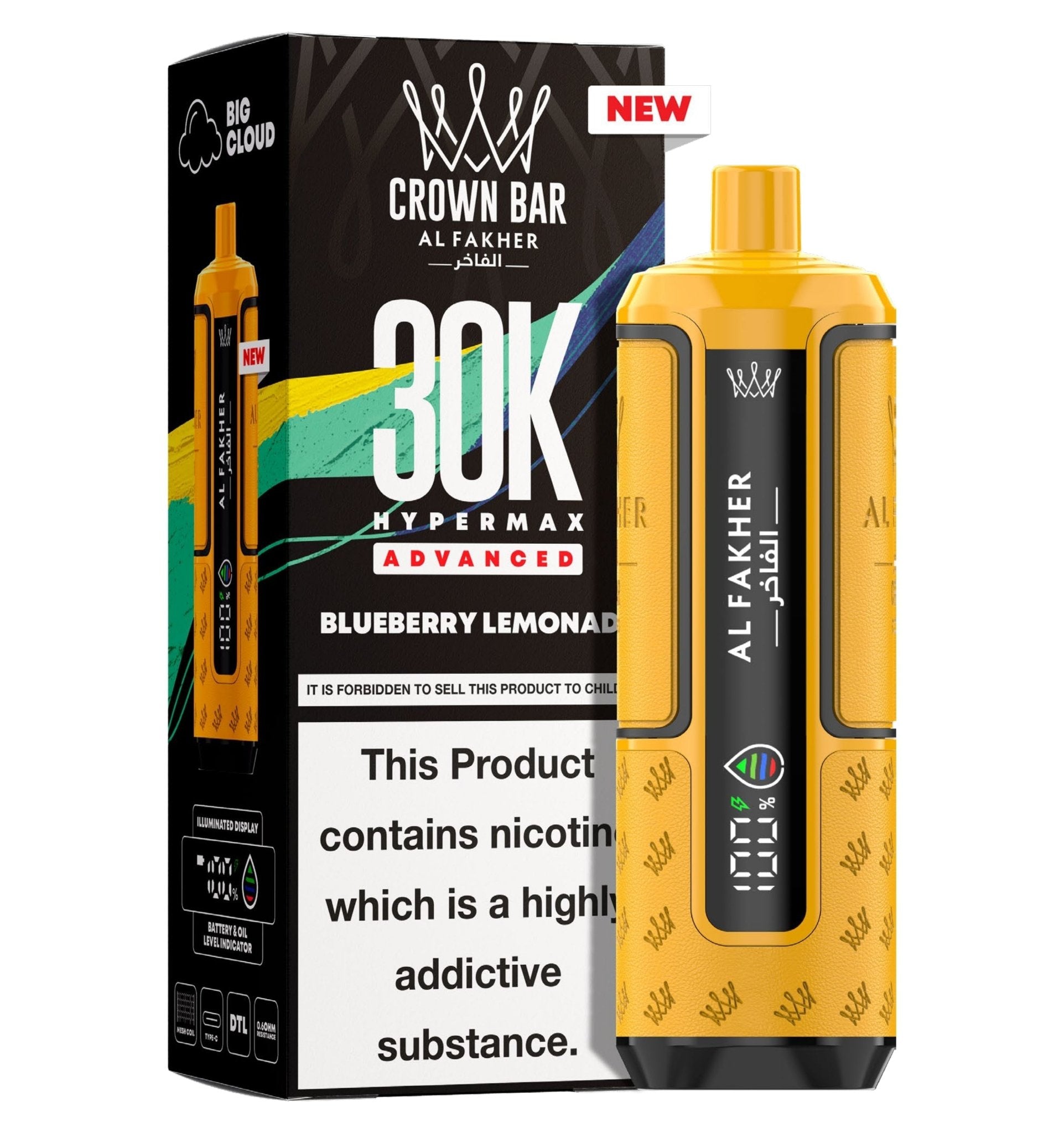 Al Fakher Crown Bar Space Dream SPACE DREAM 5MG Al Fakher Hyper Max Advanced 30K Crown Bar Puff rechargeable vape, TPD, 30,000 puffs Al Fakher Crown Bar Space Dream SPACE DREAM 5MG Al Fakher Hyper Max Advanced 30K Crown Bar Puff rechargeable vape, TPD, 30,000 puffs