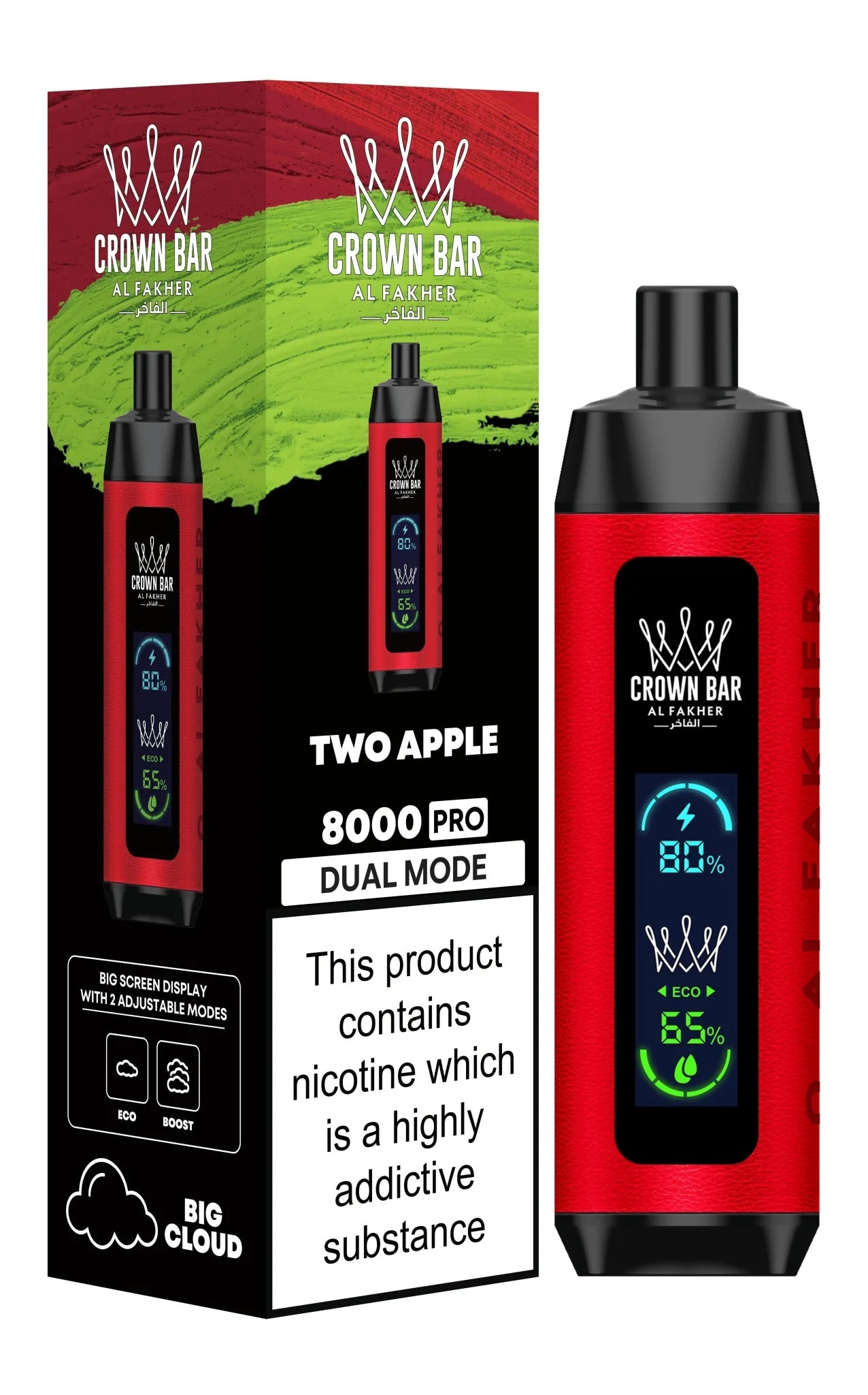 buy Al Fakher 8000 Pro Dual Mode Disposable Vape at Wolfvapes.co.uk