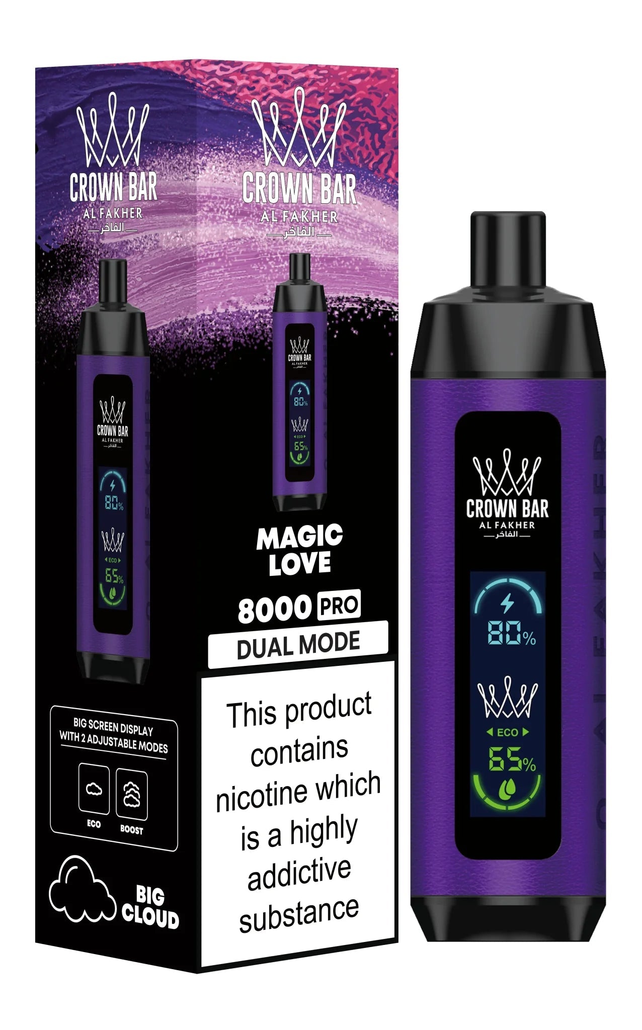 buy Al Fakher 8000 Pro Dual Mode Disposable Vape at Wolfvapes.co.uk