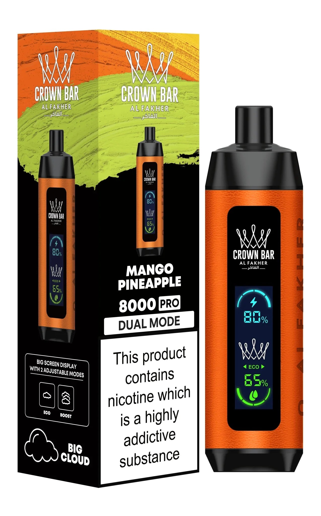 buy Al Fakher 8000 Pro Dual Mode Disposable Vape at Wolfvapes.co.uk