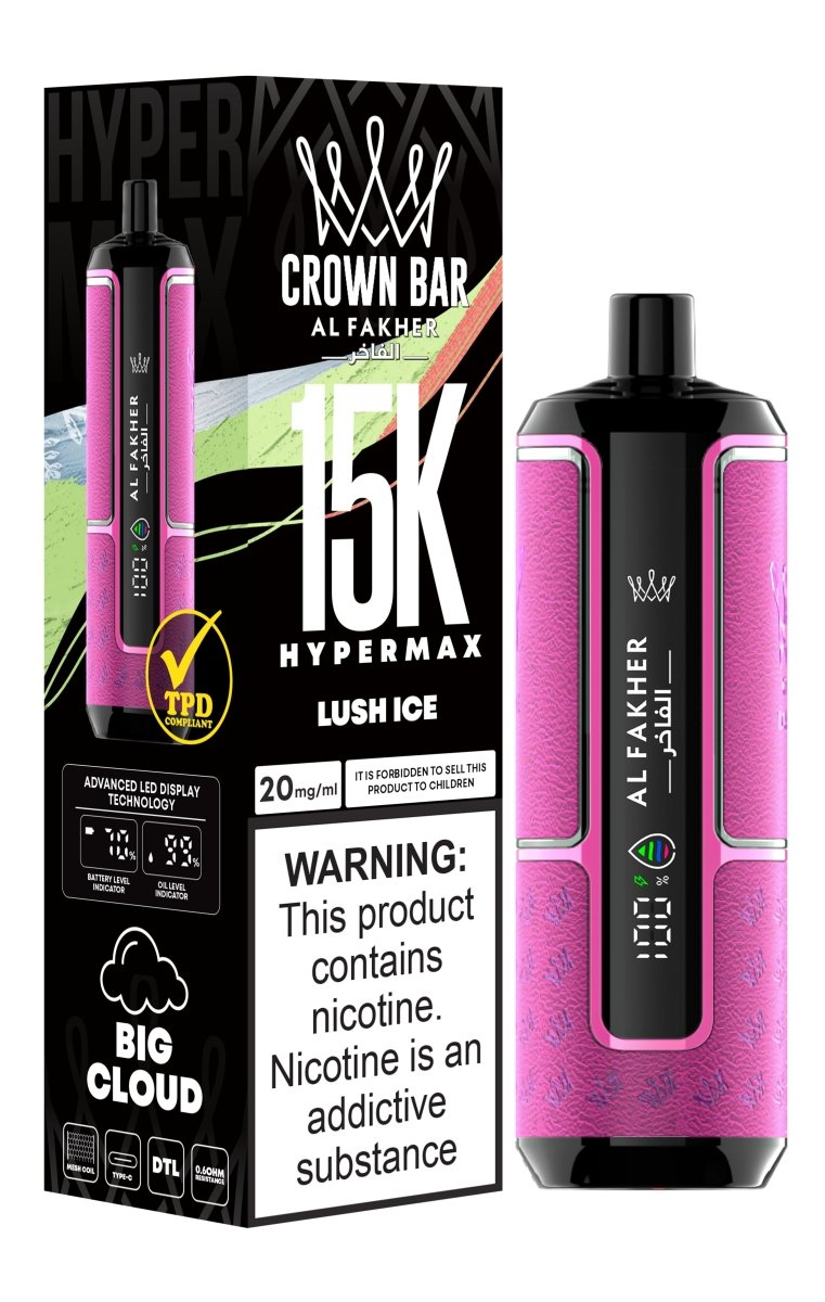 buy Al Fakher Crown Bar Hypermax 15000 Vape Pod Kit at Wolfvapes.co.uk