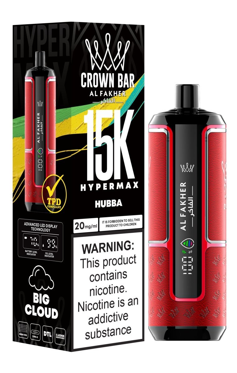 buy Al Fakher Crown Bar Hypermax 15000 Vape Pod Kit at Wolfvapes.co.uk
