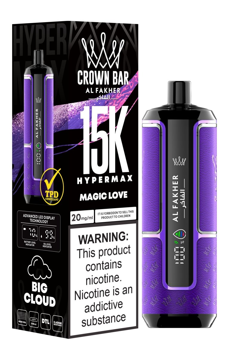 buy Al Fakher Crown Bar Hypermax 15000 Vape Pod Kit at Wolfvapes.co.uk