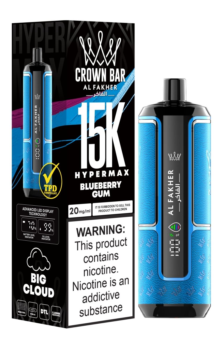 buy Al Fakher Crown Bar Hypermax 15000 Vape Pod Kit at Wolfvapes.co.uk