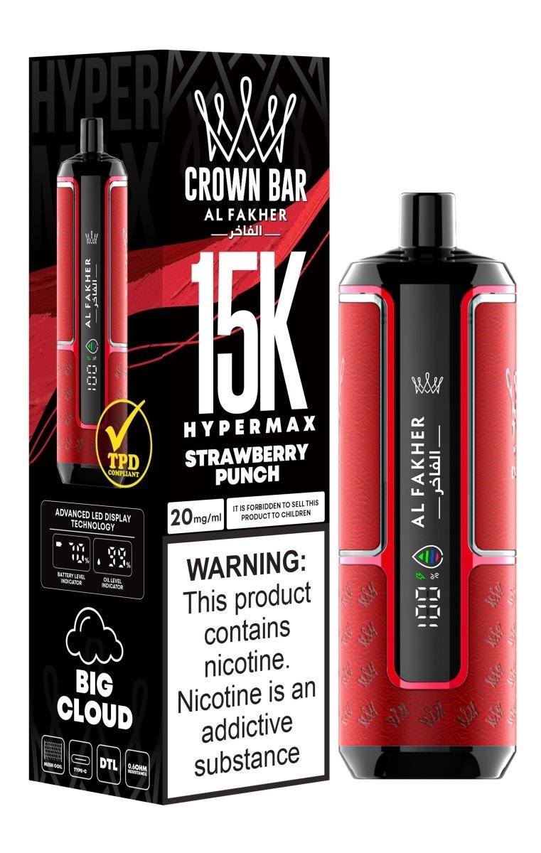 buy Al Fakher Crown Bar Hypermax 15000 Vape Pod Kit at Wolfvapes.co.uk