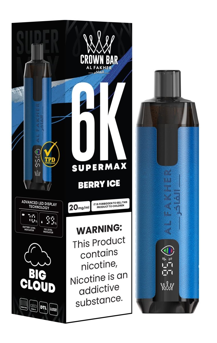 buy Al Fakher Supermax 6000 Puffs Disposable Vape Pod Kit at Wolfvapes.co.uk