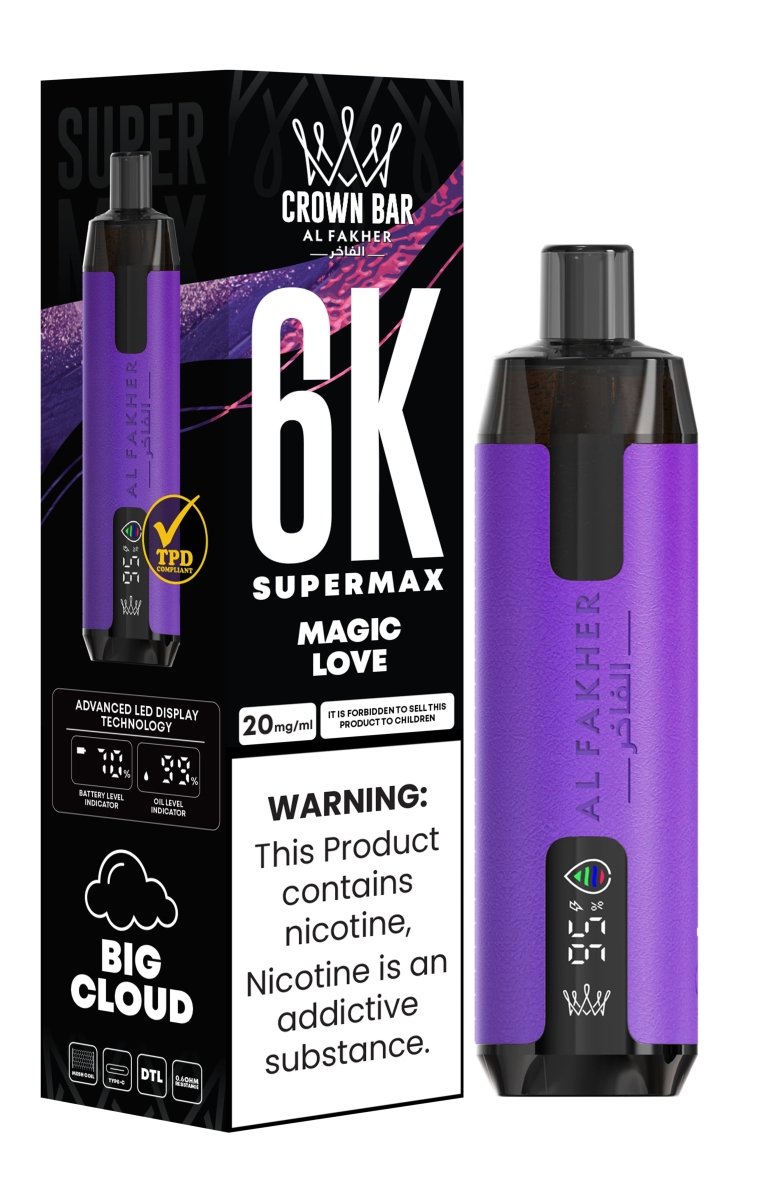 buy Al Fakher Supermax 6000 Puffs Disposable Vape Pod Kit at Wolfvapes.co.uk