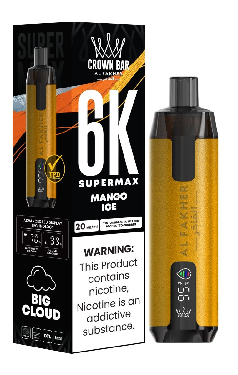 buy Al Fakher Supermax 6000 Puffs Disposable Vape Pod Kit at Wolfvapes.co.uk