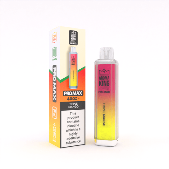 buy Aroma King Crystal Pro Max 4000 Rechargeable Vape - Box of 10 at Wolfvapes.co.uk