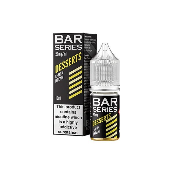buy Bar Series Desserts Nic Salts 10ml E - Liquid Box of 10 at Wolfvapes.co.uk