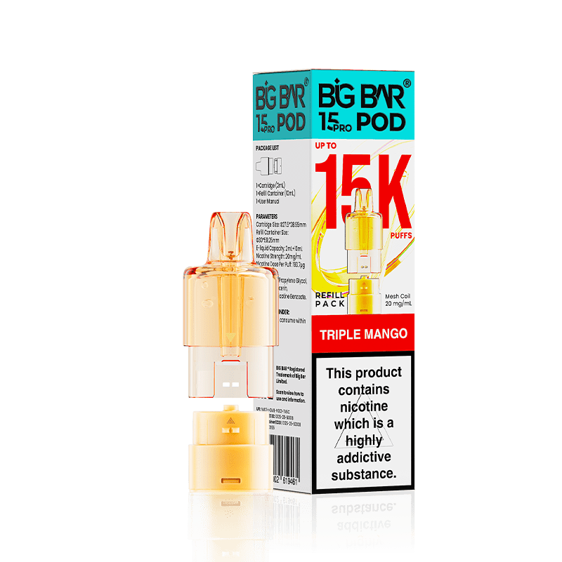 buy Big Bar 15000 Pro Prefilled Replacement Pods at Wolfvapes.co.uk
