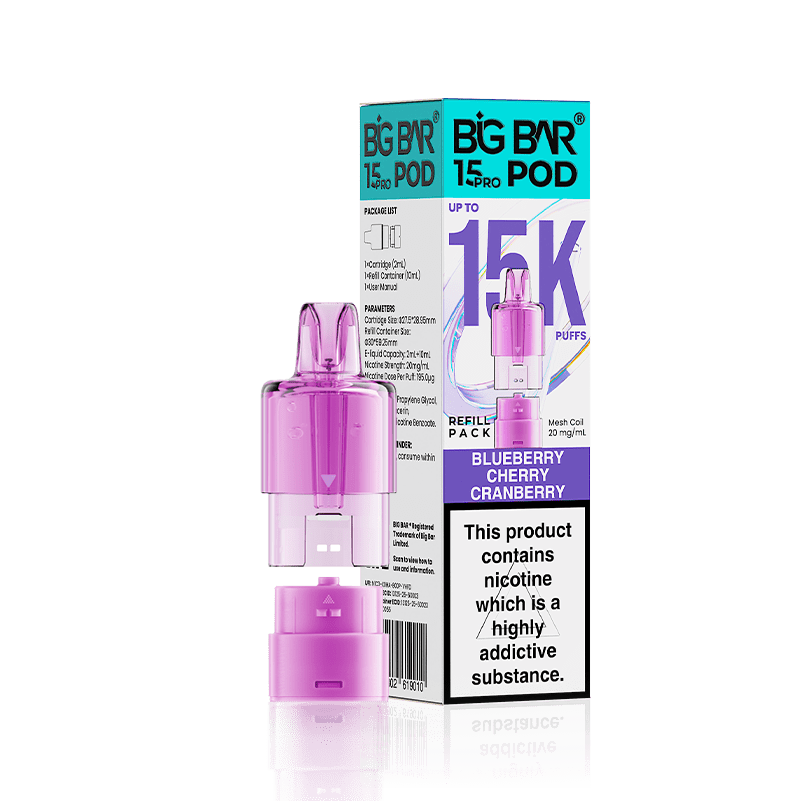 buy Big Bar 15000 Pro Prefilled Replacement Pods at Wolfvapes.co.uk