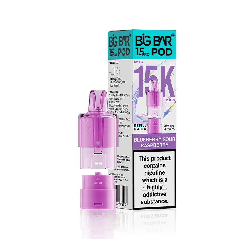 buy Big Bar 15000 Pro Prefilled Replacement Pods at Wolfvapes.co.uk